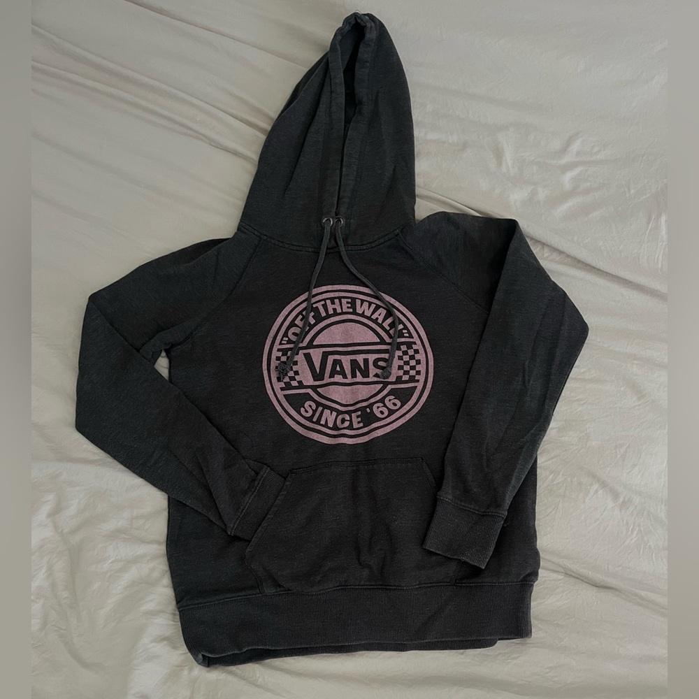 Vans Black and Pink Women's Hoodie